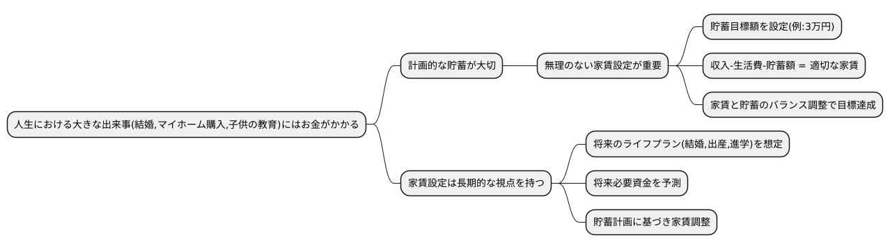 将来設計：貯蓄との両立